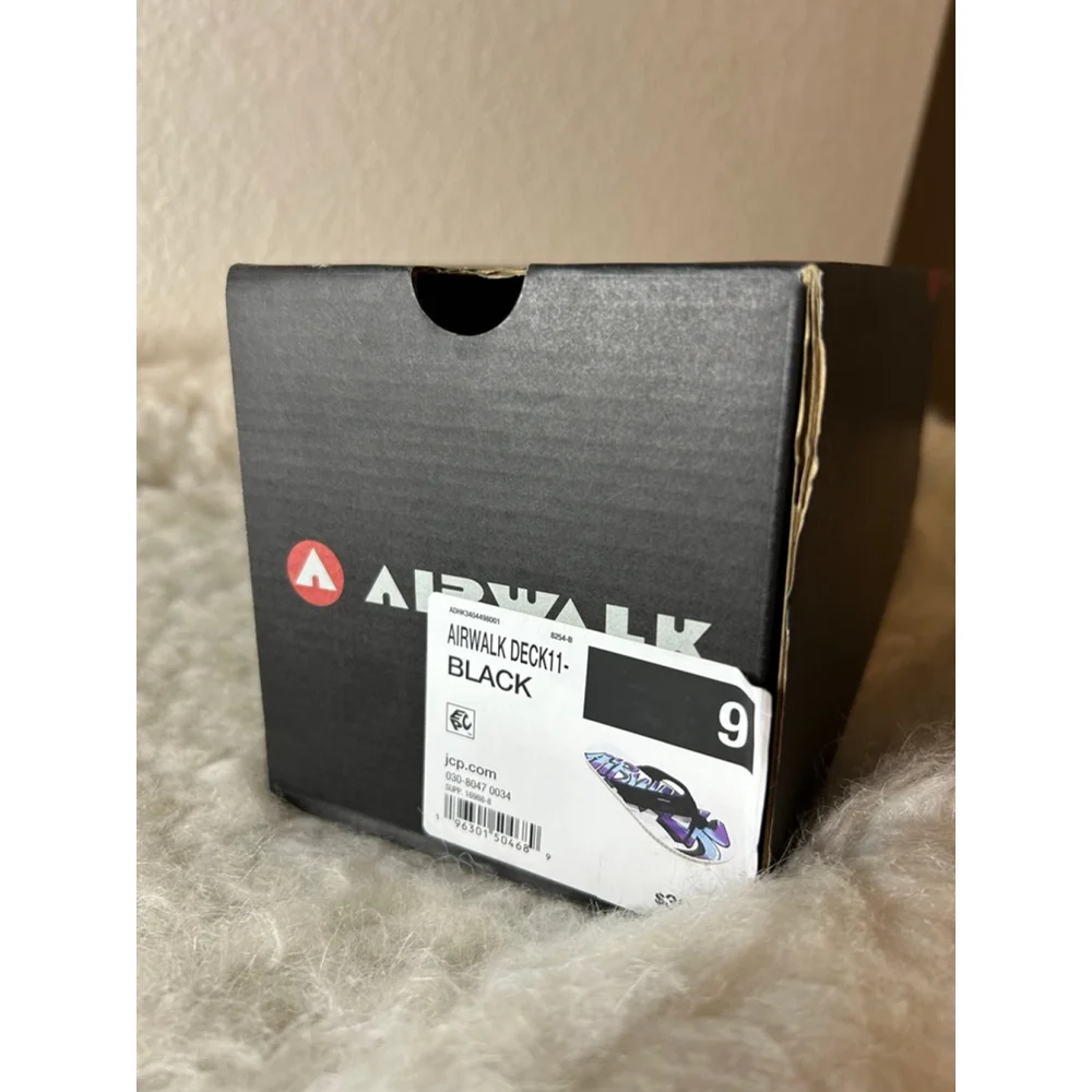 NIB Airwalk Deck11 Black Flip Flop Sandals Men Size 9/Women 11